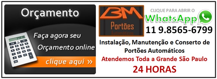 Para Consertos e Reparos de Portões Automáticos Zona Sul, Chame Pelo WhatsApp